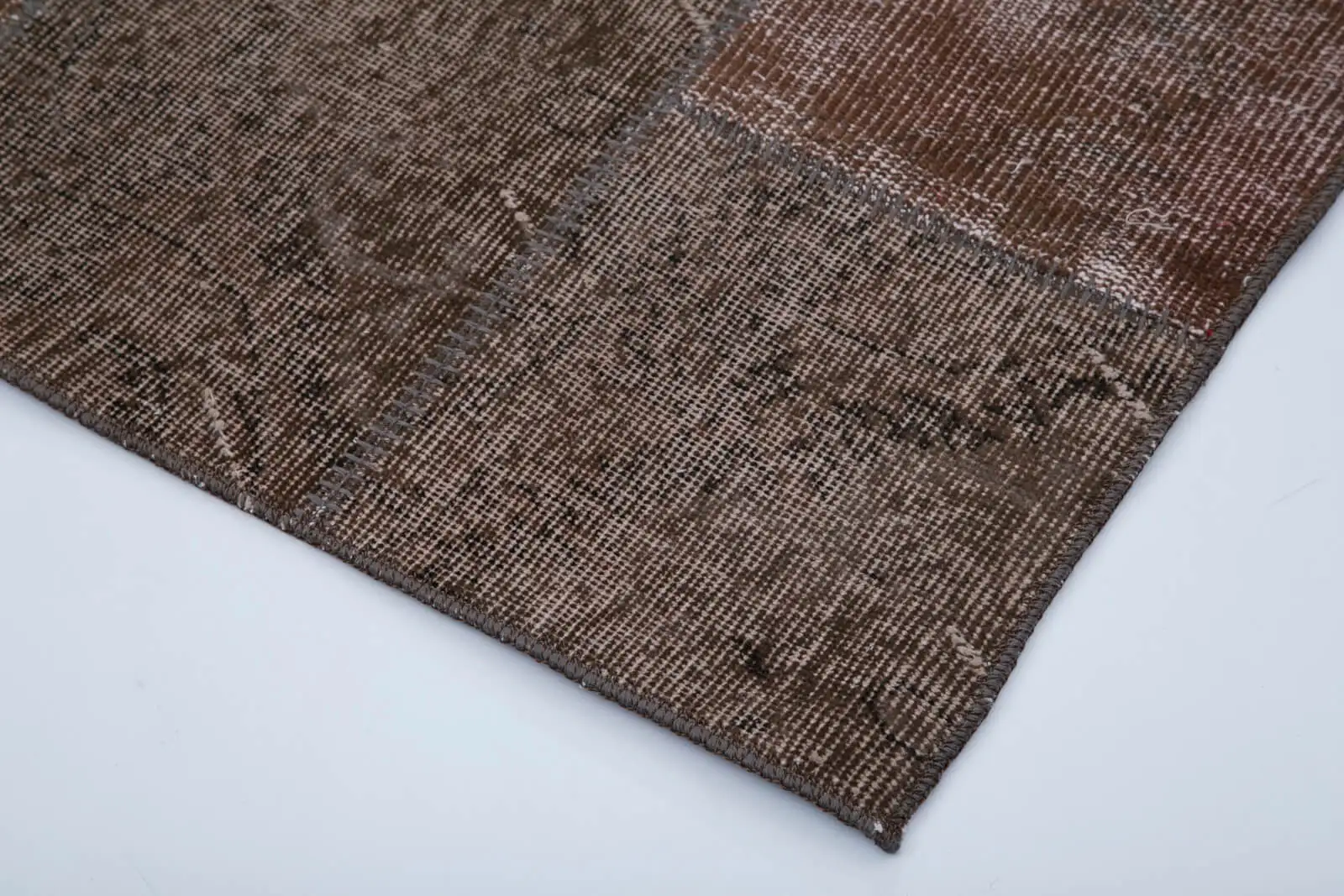 US $396.00 92x216 Cm Brown Handmade Patchwork Runner Rug3x7 Ft