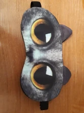 Mascarilla para dormir con forma de perro y gato, protector para ojos, suave, Natural, para dormir, sombra para ojos