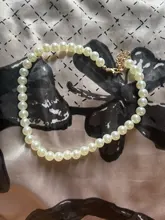 Collares de perlas simuladas con bolas pequeñas para mujer, 5 tamaños, cadena de clavícula femenina, regalos de joyería para el Día de San Valentín