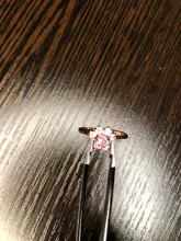 Anillos de Compromiso con diseño de Pata de Gato para mujer, anillos elegantes de circonia cúbica rosa para mujer, joyería de boda para mujer