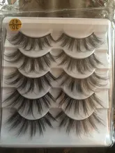 Pestañas postizas suaves 3D, pestañas largas y gruesas finas tupidas, hechas a mano, suaves, maquillaje para pestañas, herramientas de extensión, 5 pares