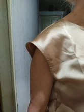 Blusa elegante de seda satinada para oficina, camisa básica de talla grande para mujer, color caqui, 2021