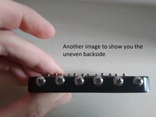 6 String Fixed Electric Guitar Bridge Black