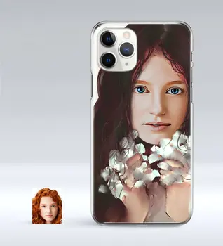 

Personalized Women 'S Abstract Watercolor Design iPhone 11 Pro Slim Transparent Silicone Phone Kapağı-3