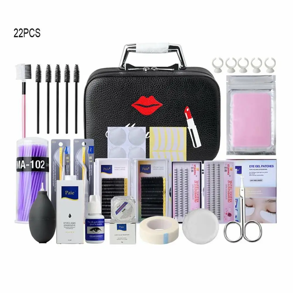 

22 Pcs High-end False Eyelash Set Individual Beauty Salon Special Grafting Eyelash Extension Auxiliary Tool Practice 2020 New