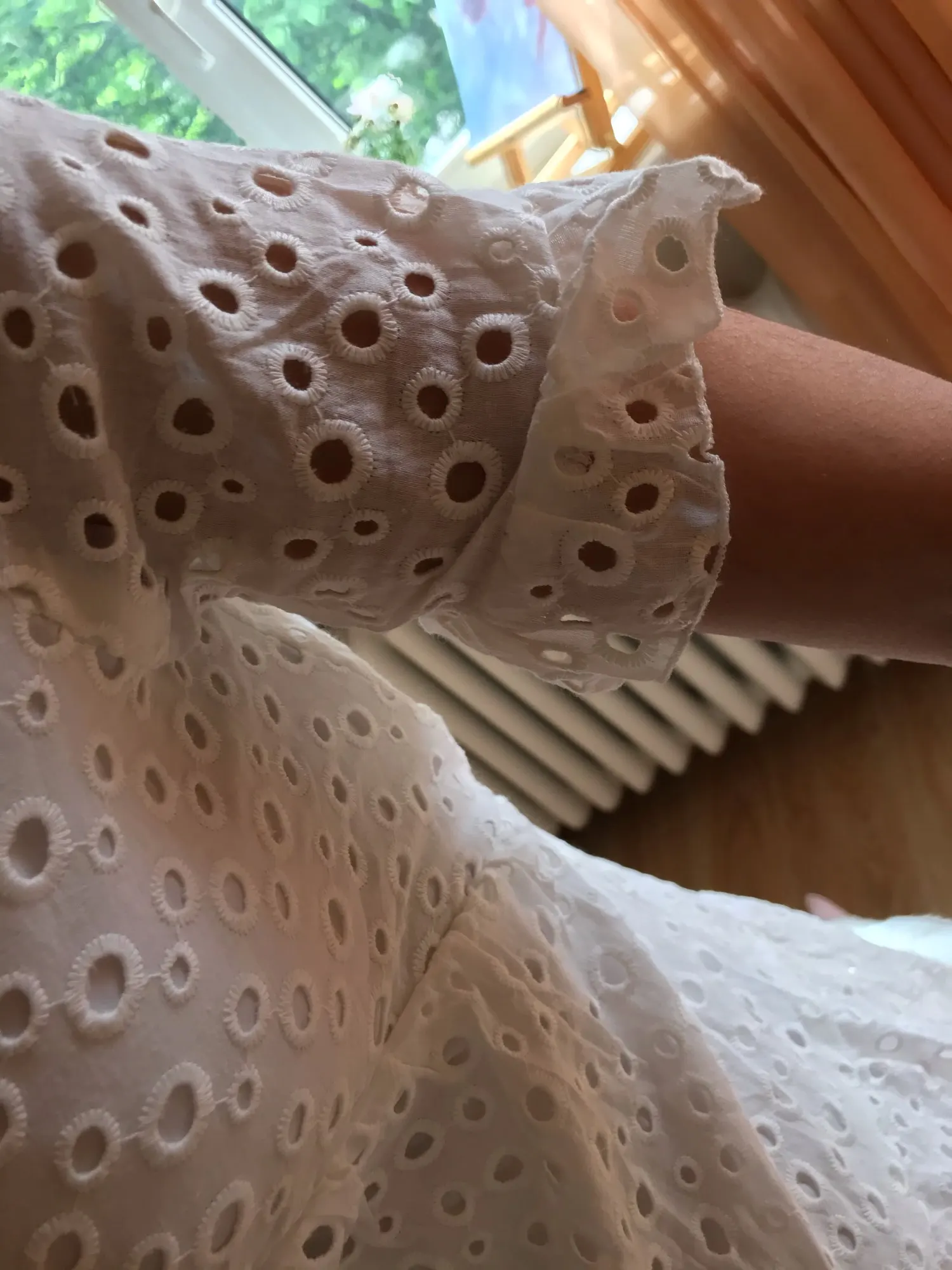 Robe Boho Broderie Ajourée Blanche