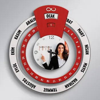 

Personalized Picture Big Infinite Mayan Calendar Wooden Wall Clock-6