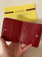 Small Wallets Purse Cowhide DICIHAYA Genuine-Leather Famale Women Short for Coin Guarantee