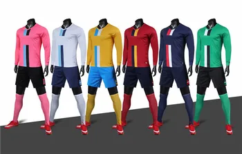 

Customize football Jersey Shorts Set Design Your Team Logo Name Number DIY Soccer Suits Training Uniforms Any Size Color Men Kid