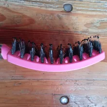 Peine para masaje del cuero cabelludo para mujer, 7 colores, cerdas de nailon, cepillo de pelo rizado húmedo, cepillo de pelo para salón, herramientas de estilo de peluquería