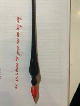 Uds paquete seguro de vidrio Vintage Dip inmersión sostenedor de la pluma firma de tinta plumas fuente de cristal hecho a mano Dip pluma fuente