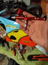 Aerógrafo de doble acción para decoración de pasteles, pistola de pulverización de alimentación por gravedad, boquilla de 0,3mm, brochas Rojas/doradas para manicura con llave de paja
