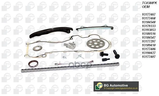 Tc0380fkbga_рем.К-Кт Грм! Цепной, Со Звездочками Opel Agila/Astra/Corsa 1.3cdti 03 Bga Tc0380fk Bga арт. TC0380FK