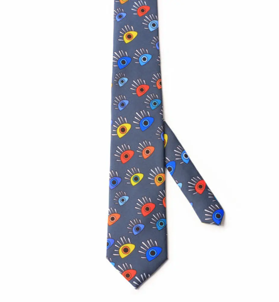 

Biggdesign Tie of My Eye, Custom Woven Fabric, 7 Cm Width, Empirme Printing, special Eye Patterned Necktie, Men's Clothing