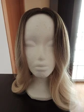 HAIR Wig Light Blonde Platinum Middle-Part Heat-Resistant Cosplay Brown Long-Wavy Natural
