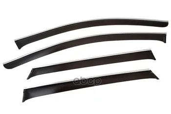 

Window deflectors chromex with Chrome. Molding Nissan Qashqai II (J11) 2014-, 4 PCs. Chromex art. Chromex.63003