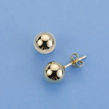 

EARRINGS GOLD BALL 7MM NUT
