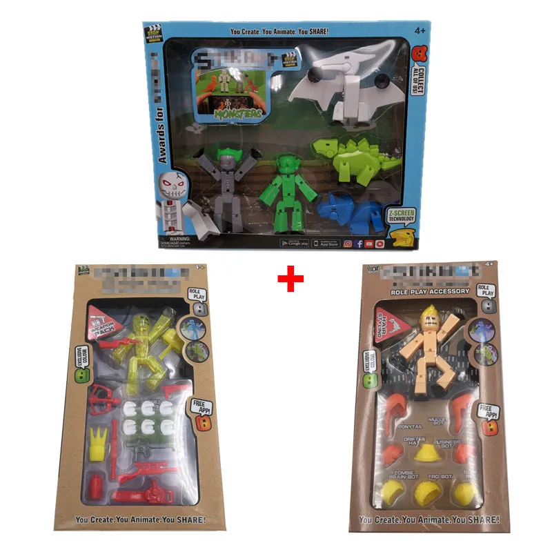 as picture Stikbot Mega Monster Pet Stiklion stikelephon Stikhippo stiktrhino Stiktriceratops Stikstegosarus Stikpachycephalosaurus - Цвет: as picture