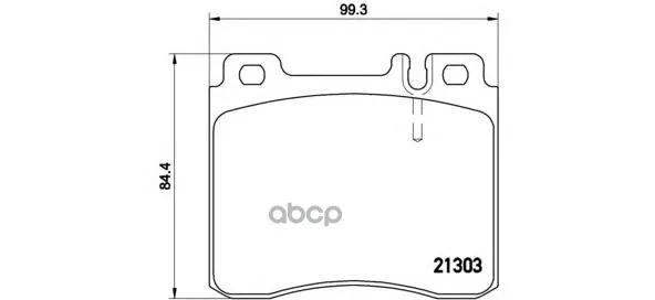 Колодки Тормозные Mercedes W140 9198 Передние Brembo P50018 Brembo арт. P50018