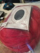 QQXCAIW rizado largo disfraz con Peluca de fiesta rojo plata Rosa gris negro Rubio 70 Cm de alta temperatura de pelucas de pelo sintético