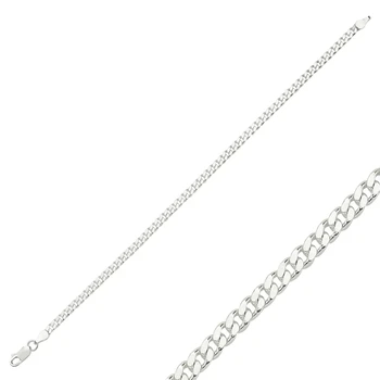 

KUTAYDAN 925 Sterling Silver 100 Micron 314cc Chain Bracelet