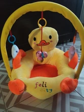 Funda de asiento de apoyo para sofá de bebé, silla de felpa para aprender a sentarse, nido cómodo para niño pequeño, lavable sin relleno, cuna para sofá
