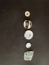 NAIERDI-Tope de puerta magnético de goma de acero inoxidable, soportes de puerta ocultos con antiperforación pegatina, sin clavos montados en el suelo, modelo DS-09