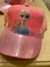 Disney congelado Elsa Anna chicos sombrero chico chica Hip Hop gorras congelados Marvel Mickey Minnie Mouse bebé gorras Anime regalo de figura juguetes 2-8Y