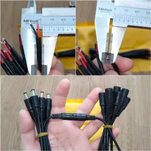 5/10 Uds 5,5x2,1 macho DC macho o hembra conector de Cable para 3528 de 5050 LED de luz de tira