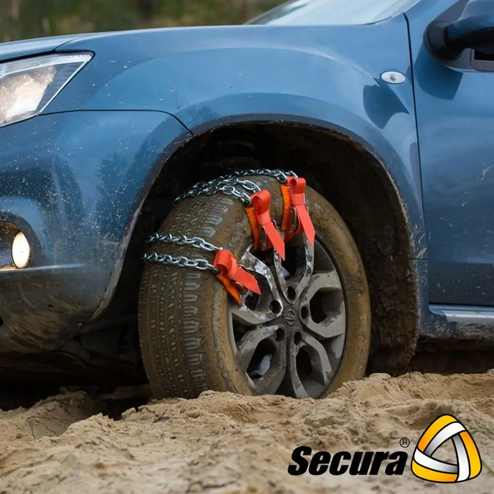 Комплект браслетов противоскольжения Secura 4WD (8шт) для автомобилей массой до