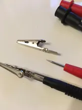 1 Pair Alligator Crocodile Test Clip Clamp For Multimeter Tester Probe New