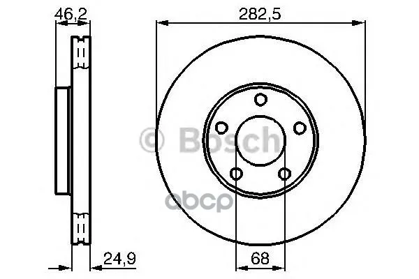 Тормозной Диск 0986478872 Bosch арт. 0986478872