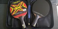 HUIESON 6 Star 2 uds nuevo y mejorado de carbono de conjunto de raqueta de tenis súper poderoso raqueta de Ping Pong bate para adultos Club de formación