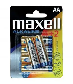 

Pilas Maxell bateria original Alcalina Tipo AA LR6 en blister 6X Unidades