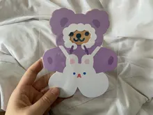 Creativo costura tarjeta niños bendición felicitación tarjeta tarjetas sobre Año Nuevo postal tarjeta de regalo libro accesorios decorativos