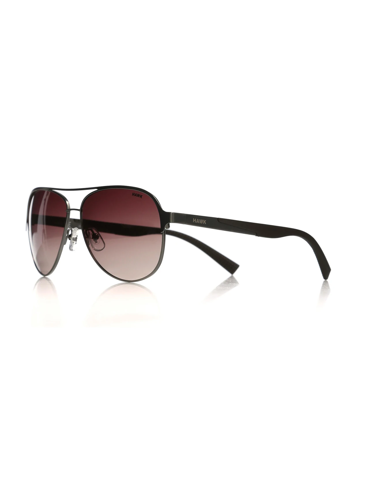 

Men's sunglasses hw 1473 03 metal metallic organic drop pilot 59-13-135 hawk