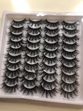 SEXYSHEEP-pestañas postizas de visón 3D, pestañas largas y esponjosas hechas a mano, Kit de maquillaje de extensión de ojos Natural, 5/8/12/20 pares