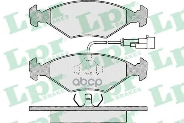Колодки Тормозные Fiat Albea/Palio 96- Передние Lpr 05p680 Lpr арт. 05P680