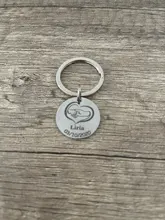 Llavero personalizado con datos de nacimiento para bebé, anillo para llaves, recién nacido, nombre, fecha de nacimiento, peso, altura, niño, niña, regalo padres, P026_C