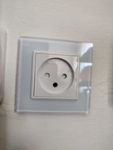 Power-Socket Glass-Panel Livolo Eu Wall Israel Standard 16A Crystal No 100--250v No-Logo