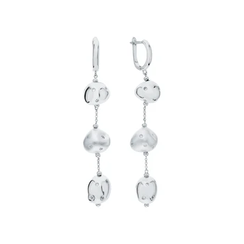 

Silver earrings with cubic zirconium sunlight sample 925