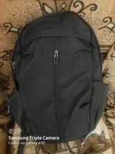 Mochila USB de nailon para hombre, bolsa de viaje resistente al agua, de Color puro, sencilla, ligera, deportiva, Color negro y gris