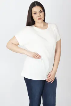 

Sans Textile Women Bone Low Sleeve Basic Bluz 65 N16106