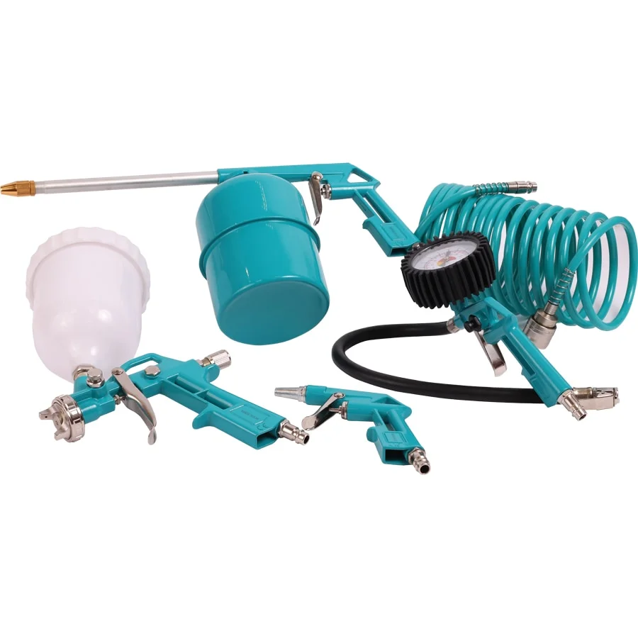 A set of pneumatic tool mekkan mk41001 (5 items a paint gun top tanks) | Инструменты