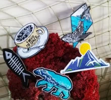 DIY Adventure Travel Patches For Clothing Mountain Camping Badge Space Stripe Iron On
