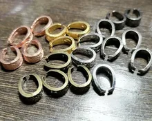20 piezas 14x10mm estilo barroco colgante Pinch Bail broches collar ganchos Clips conector DIY accesorios de joyería accesorios 6 colores