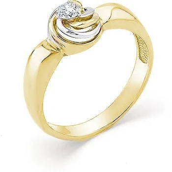 

Master brilliant ring with 1 yellow gold diamond