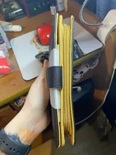 Cartera larga de piel sintética para mujer, bolso dorado con hojas ahuecadas, monedero, tarjetero