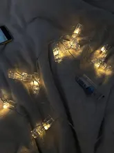 Led-Light Photo-Clip Battery-Powered Garland Led Christmas Outdoor Wedding 10M 5M 2M