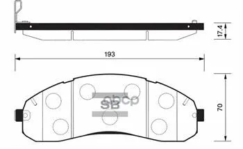 Колодки Тормозные Передние Sangsin Brake Sp1148 Sangsin brake арт. SP1148